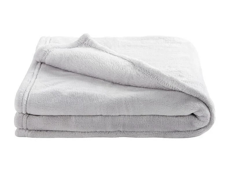 DOMIVA Couverture microdoux - 320 g/m2 - 75 x 100 - Perle