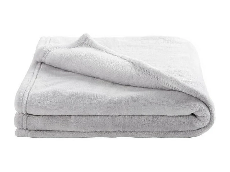 DOMIVA Couverture microdoux - 320 g/m2 - 75 x 100 - Perle