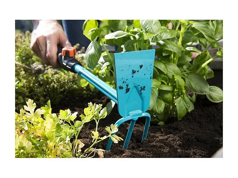 GARDENA Serfouette a fleurs 6.5cm Combisystem - Acier enduit - Outil adapte pour tout travaux de sol - Garantie 25 ans 8915-20