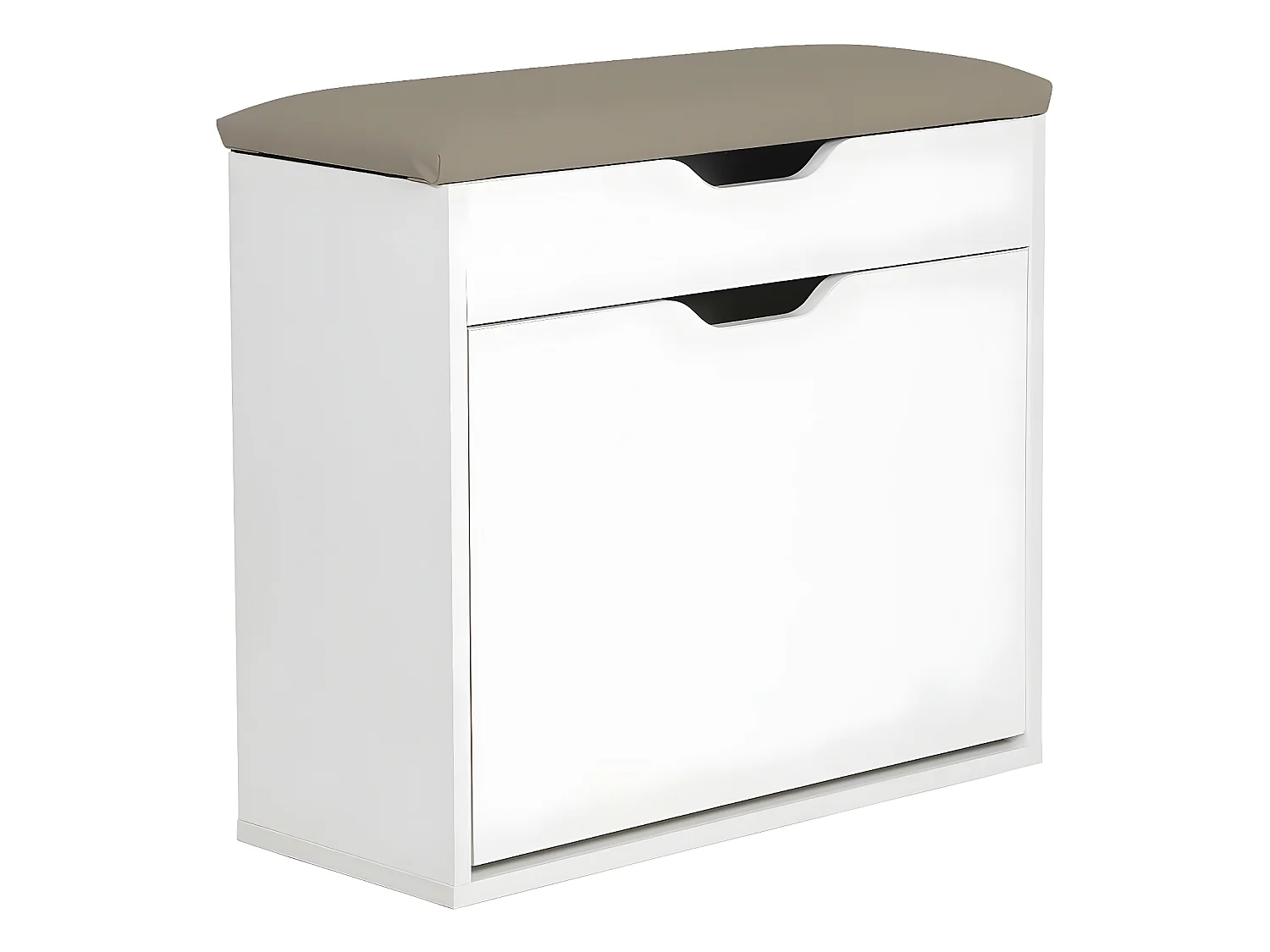 Schoenenkast "Wade" wit met handige opslag en modern design - 60 x 23,8 x 68 cm