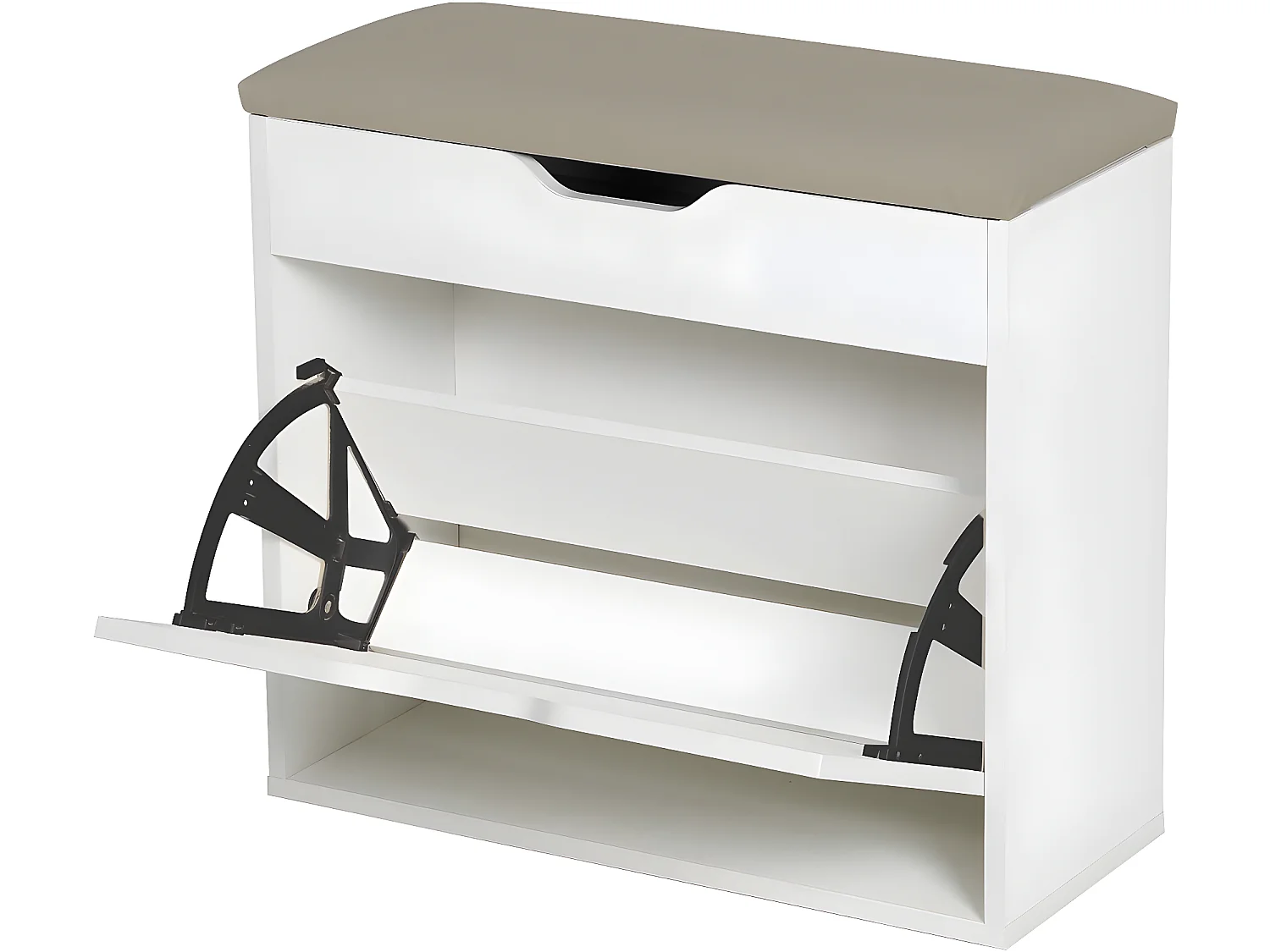 Schuhschrank "Wade" - 60 x 23.8 x 68 cm - Weiß