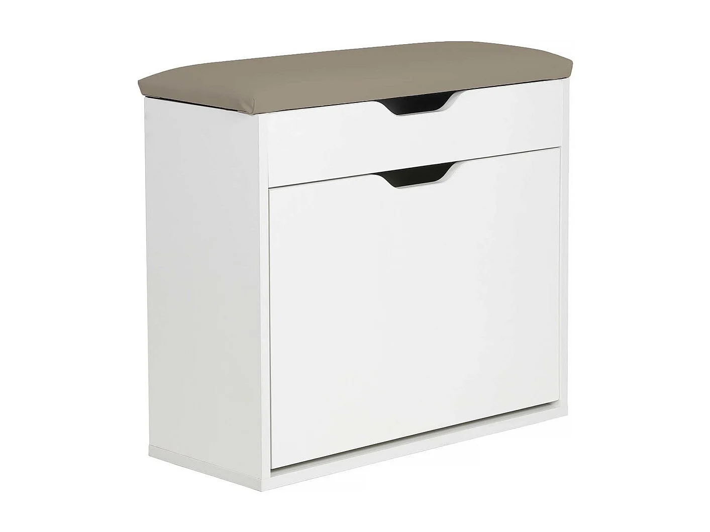 Meuble à chaussures "Wade" - 60 x 23.8 x 68 cm - Blanc