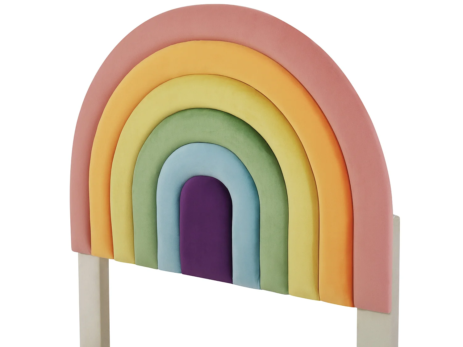 Cama con cabecero ajustable - 90 x 200 cm - terciopelo - somier de láminas - color beige