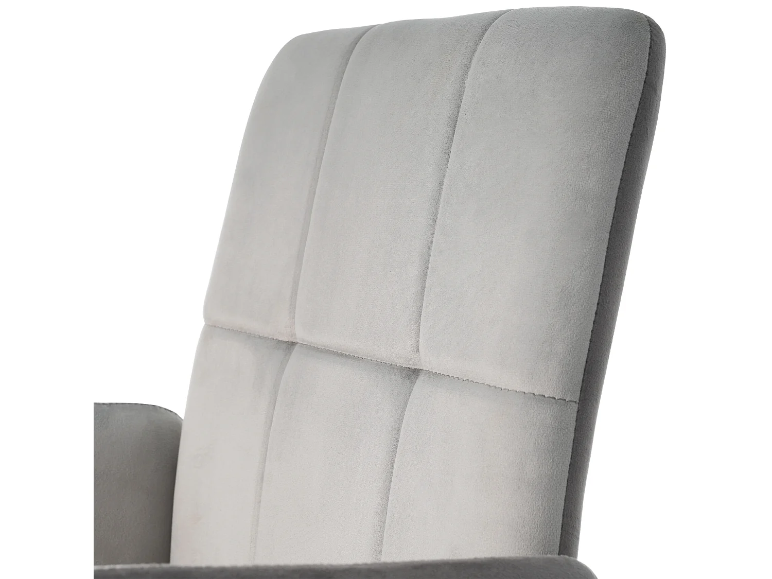 Conjunto de 2 cadeiras giratórias - veludo - com apoio de braço - cores: cinza e preto