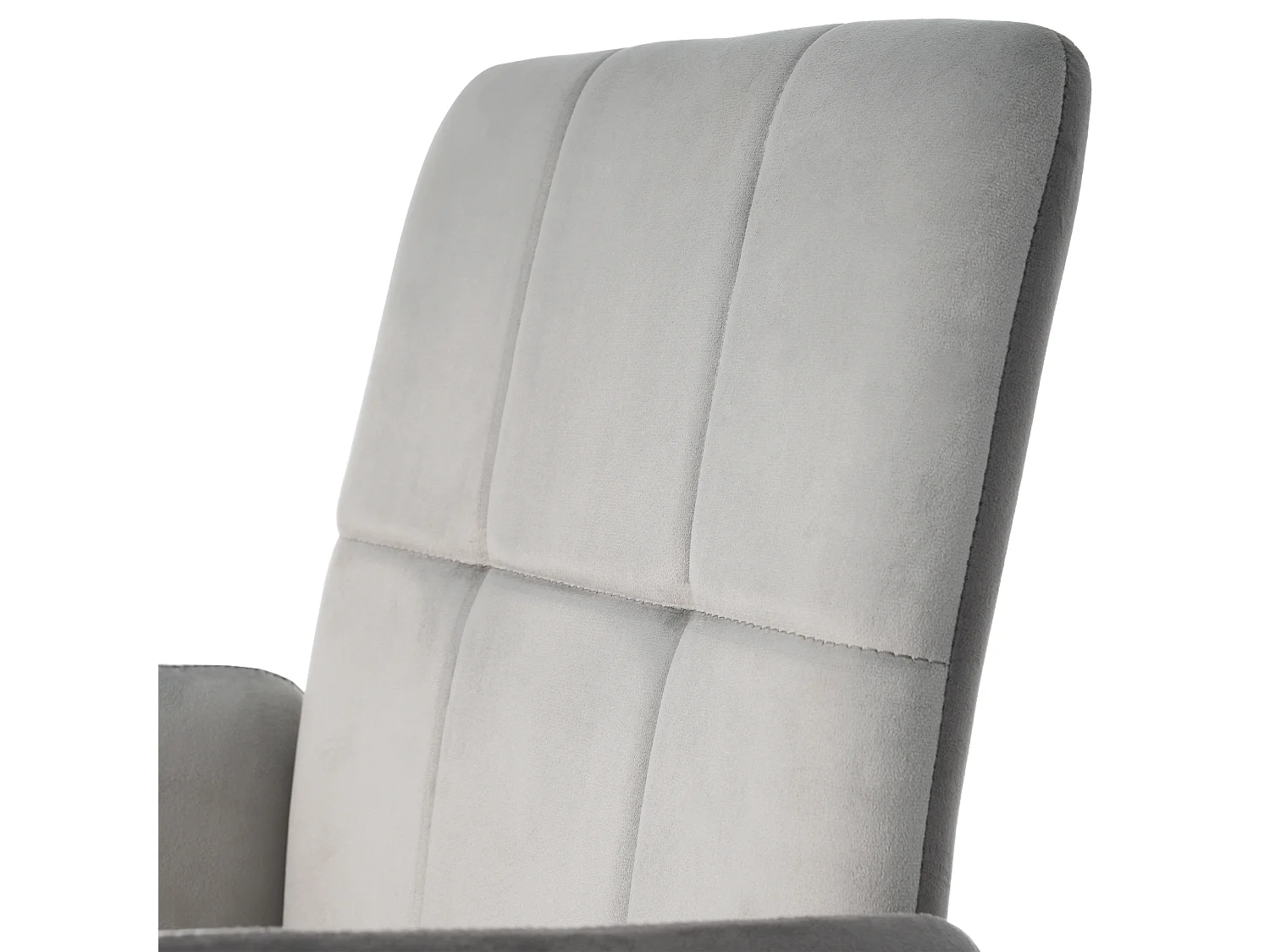 Draaistoelen - fluweel - met armleuning - voor eetkamer en keuken - grijs