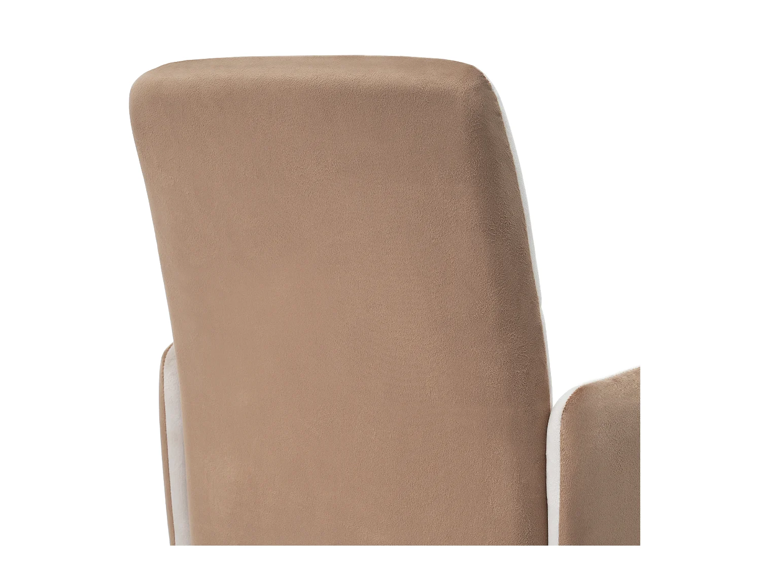 Chaises pivotantes - velours - avec accoudoir - pour salle à manger et cuisine - beige