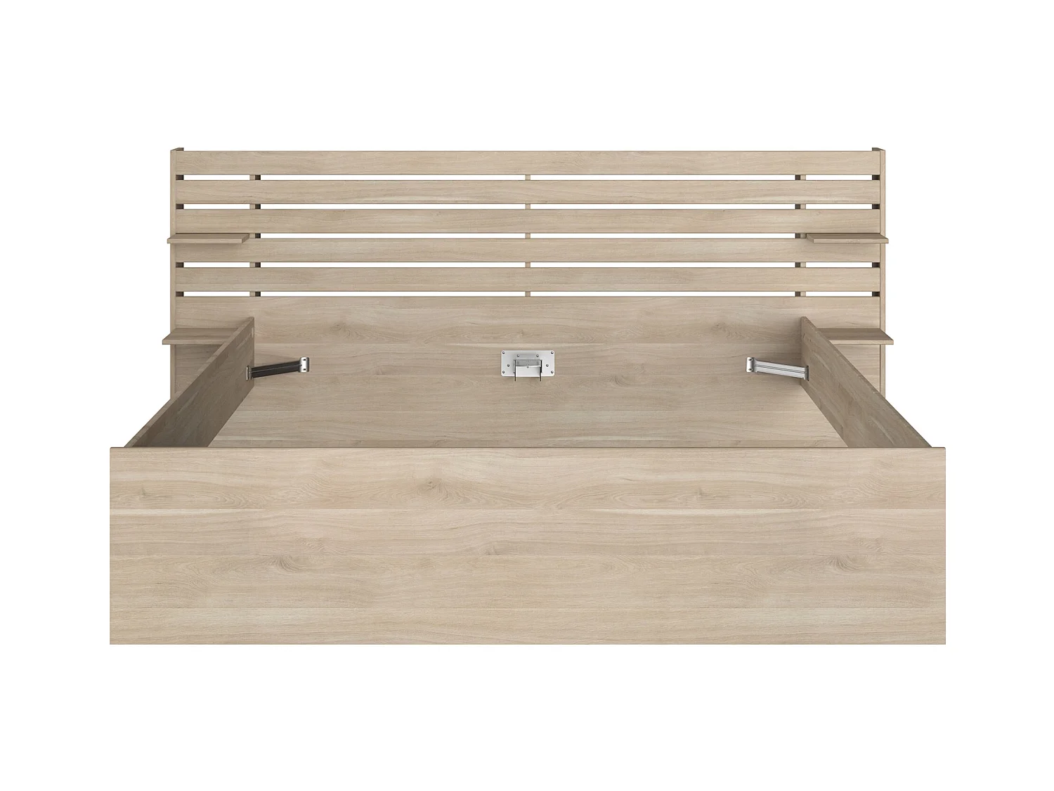 Lit 180 x 200 cm avec rangements - Coloris : Naturel - TENALIA