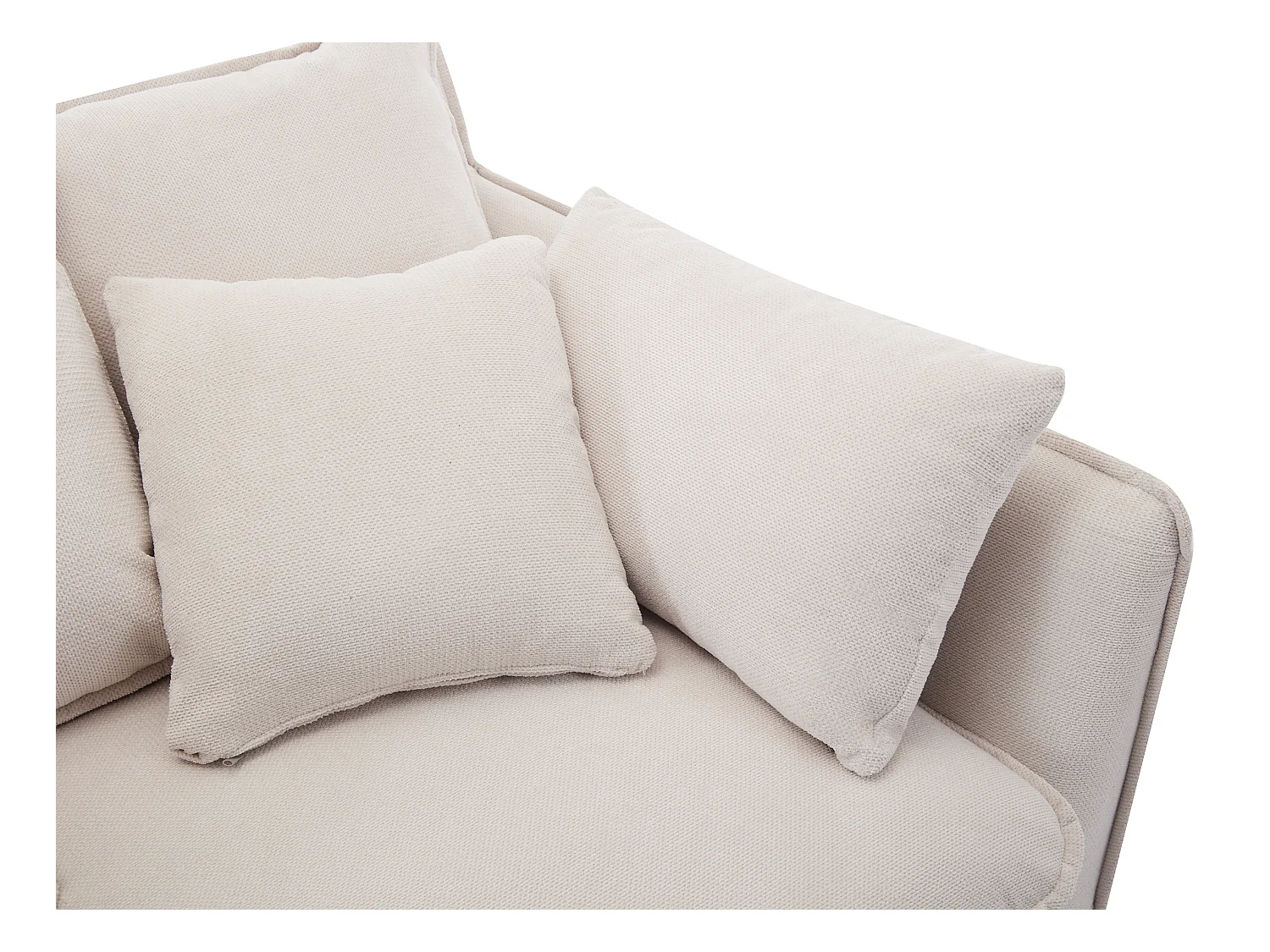 Canapé 3 places en tissu beige CABORNI