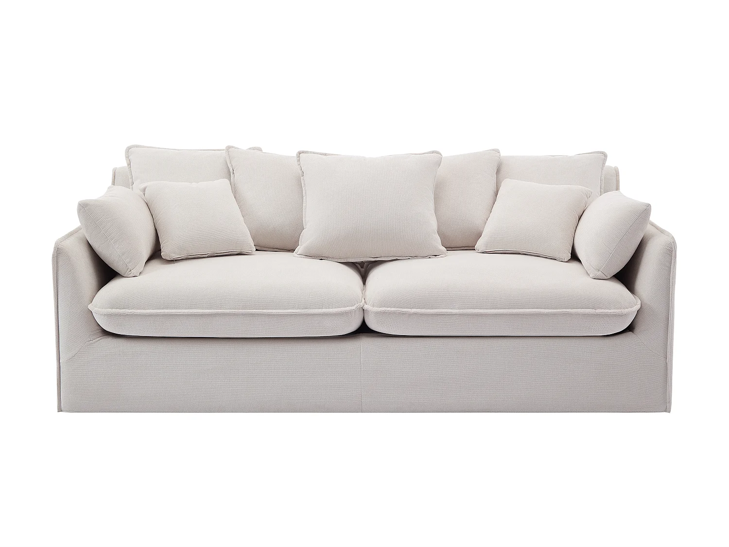 Sofa 3-Sitzer - Stoff - Beige - CABORNI