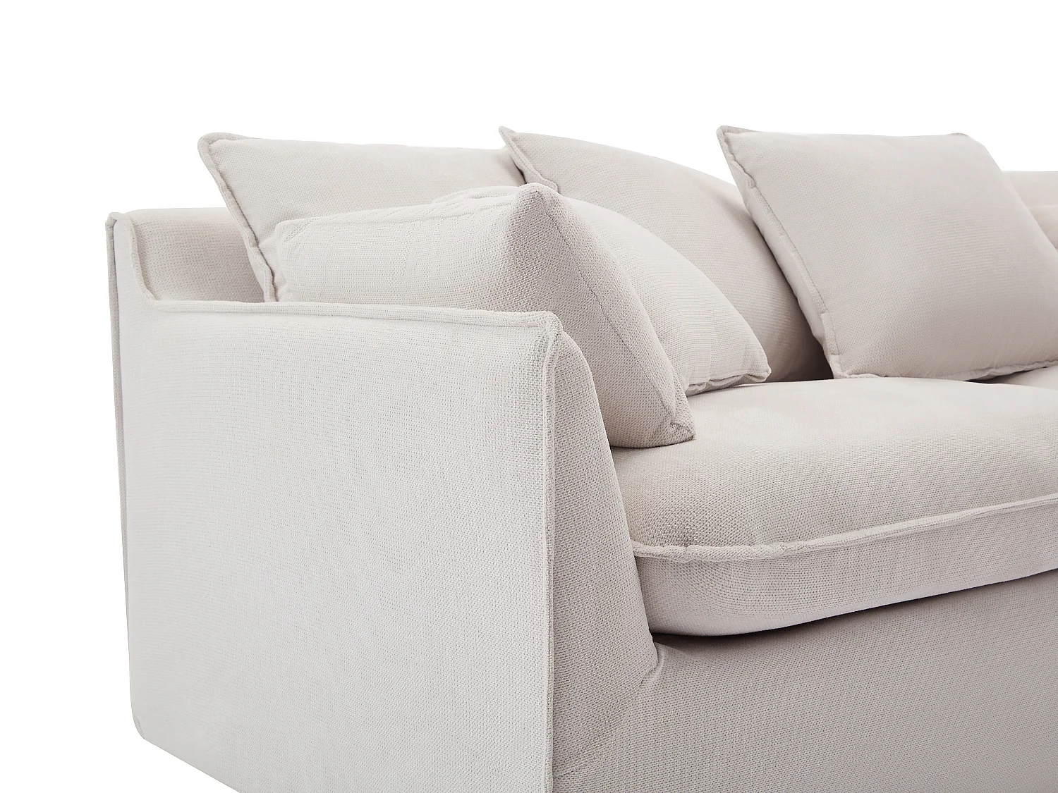 Sofa 3-Sitzer - Stoff - Beige - CABORNI