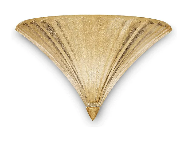 Ideal Lux Santa - 1 Luce da Interno Grande Applique da Parete Oro con Vetro, E14