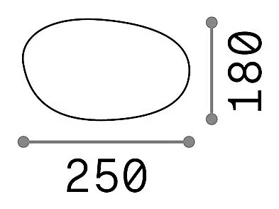 Ideal Lux Sasso 1 lumière extérieure au sol blanc IP44