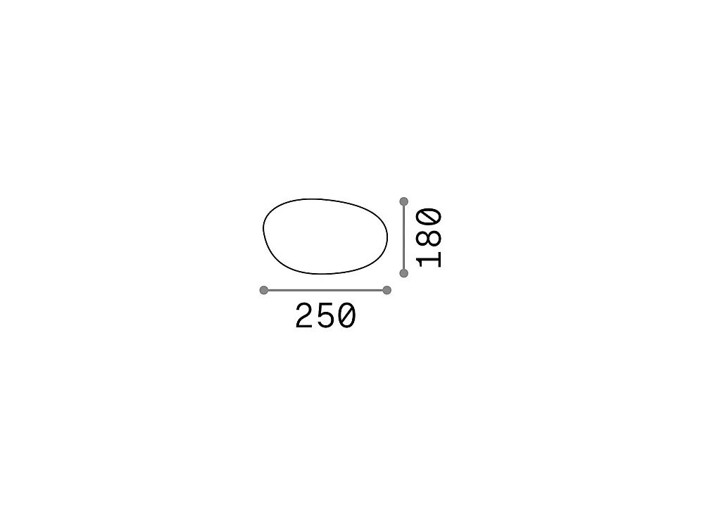 Ideal Lux Sasso 1 lumière extérieure au sol blanc IP44