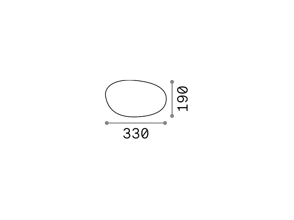 Ideal Lux Sasso 1 lumière extérieure au sol blanc IP44