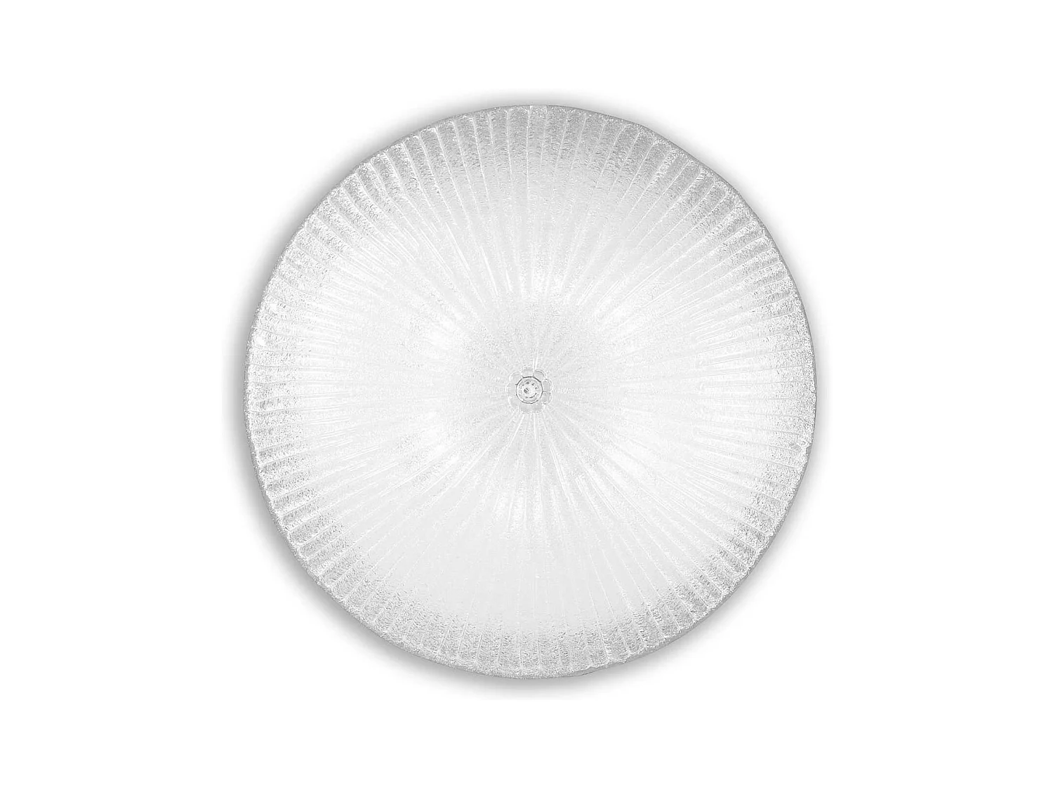 Ronde koepelvormige wandlamp/plafondlamp in transparant glas