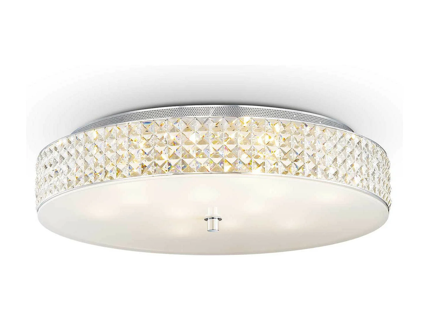 Ideal Lux Roma Grand plafonnier à 12 ampoules au fini chrome, G9