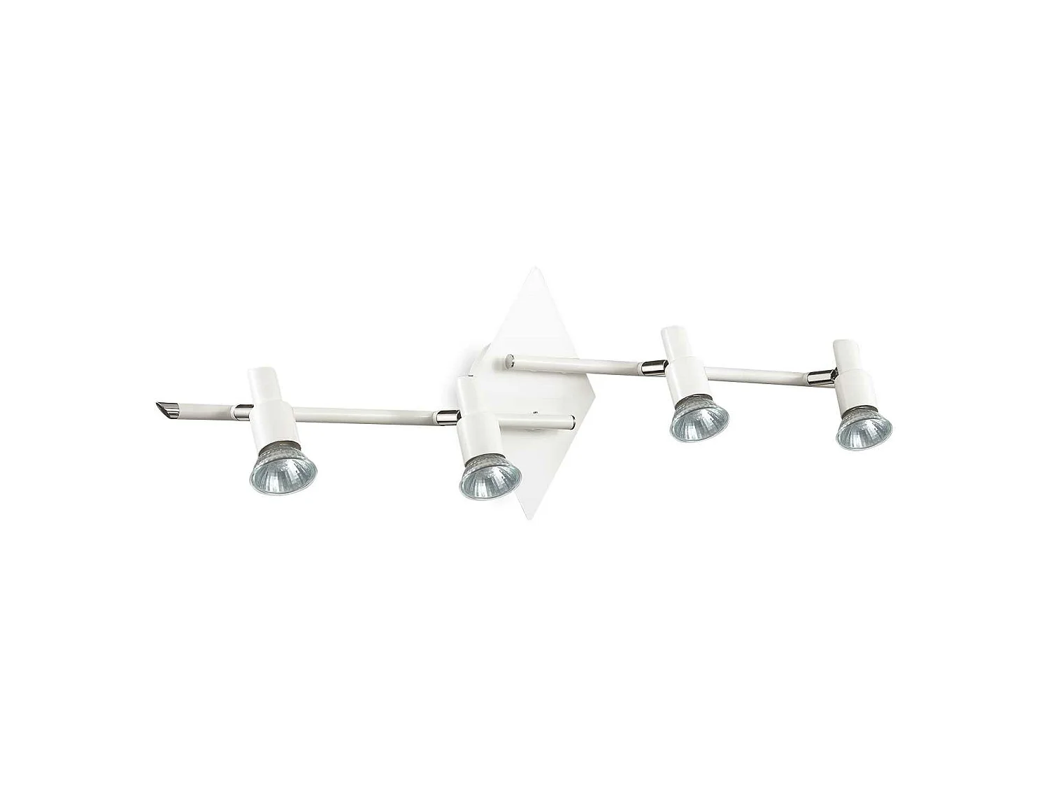 Projecteurs sur poutre métallique finition blanc