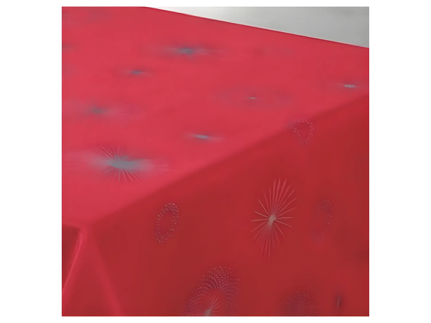 Promo Linge Nappe de Noël Ronde ou Rectangle - Tissu Antitache/Imperméable – Céleste Motif Étoilée