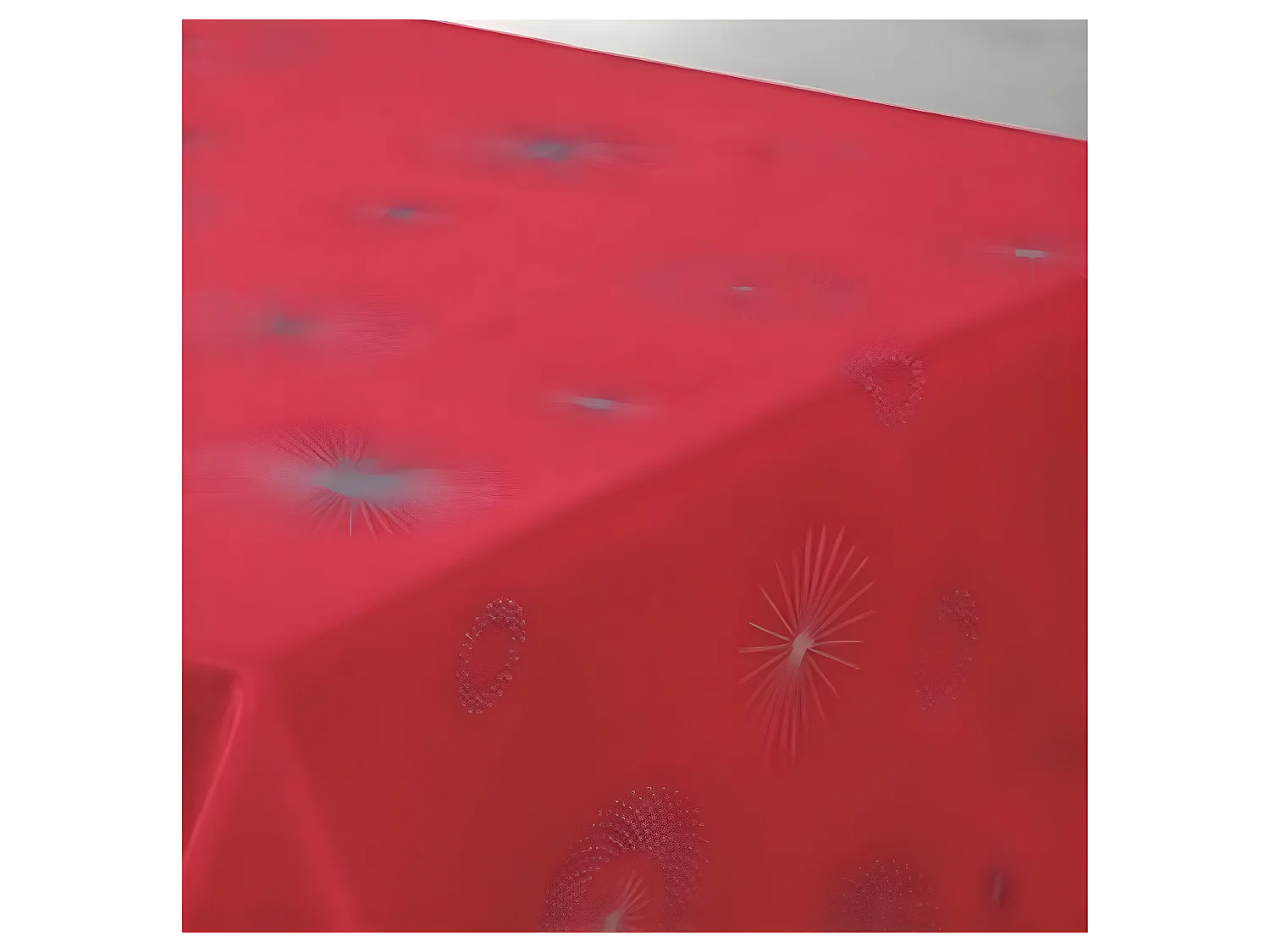 Promo Linge Nappe de Noël Ronde ou Rectangle - Tissu Antitache/Imperméable – Céleste Motif Étoilée