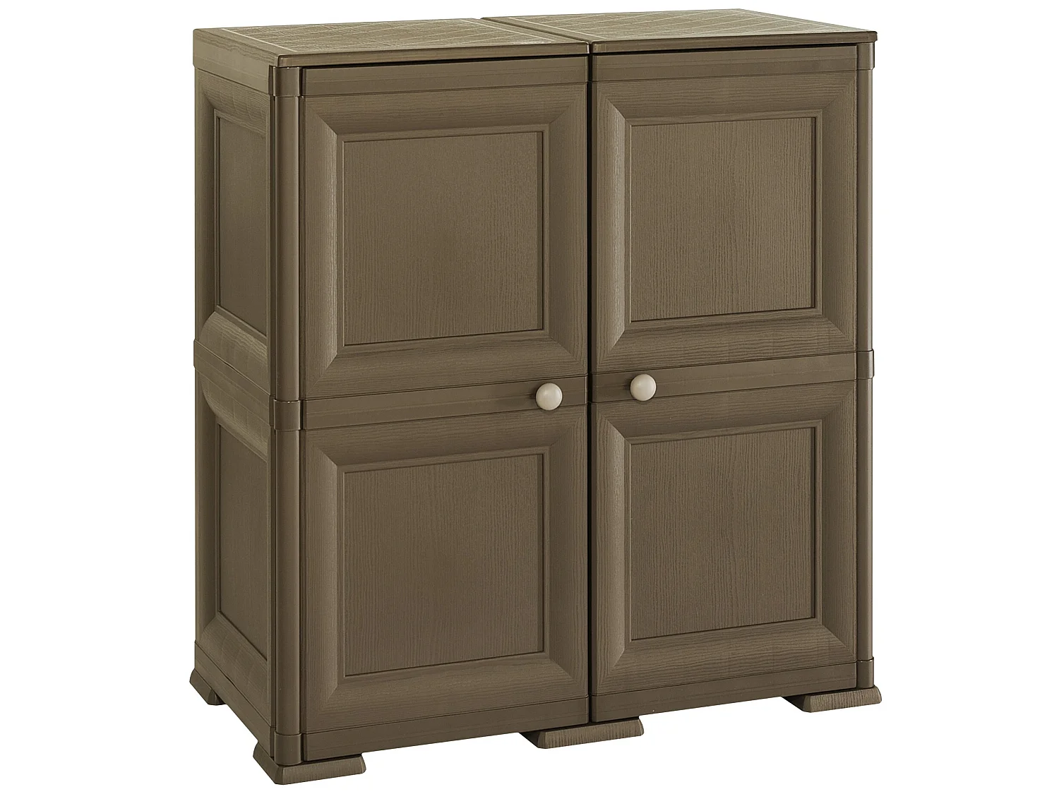 4 étagères modulaires avec porte-bouteilles 48 wengé 279x43x85,5