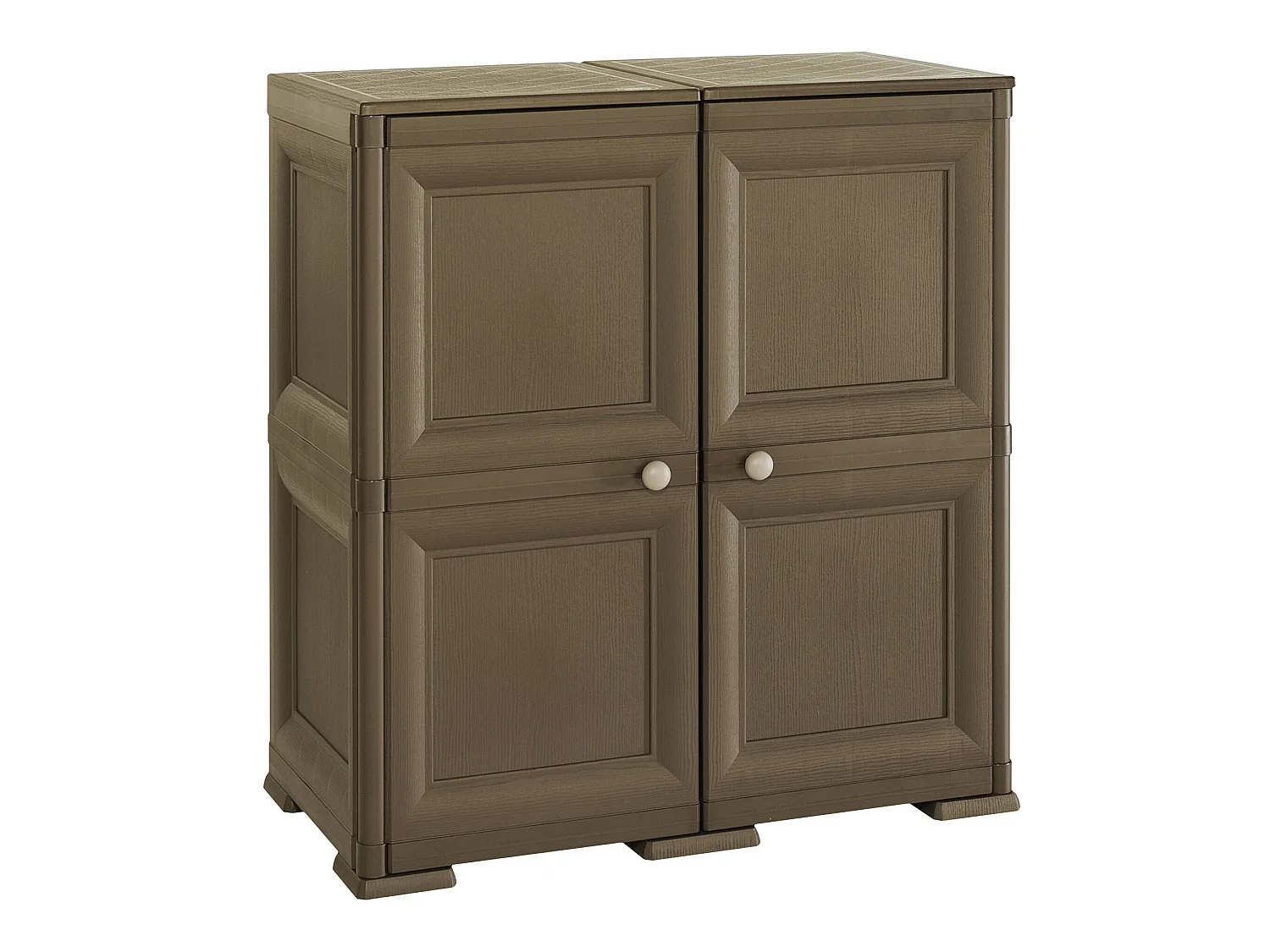 4 étagères modulaires avec porte-bouteilles 48 wengé 279x43x85,5