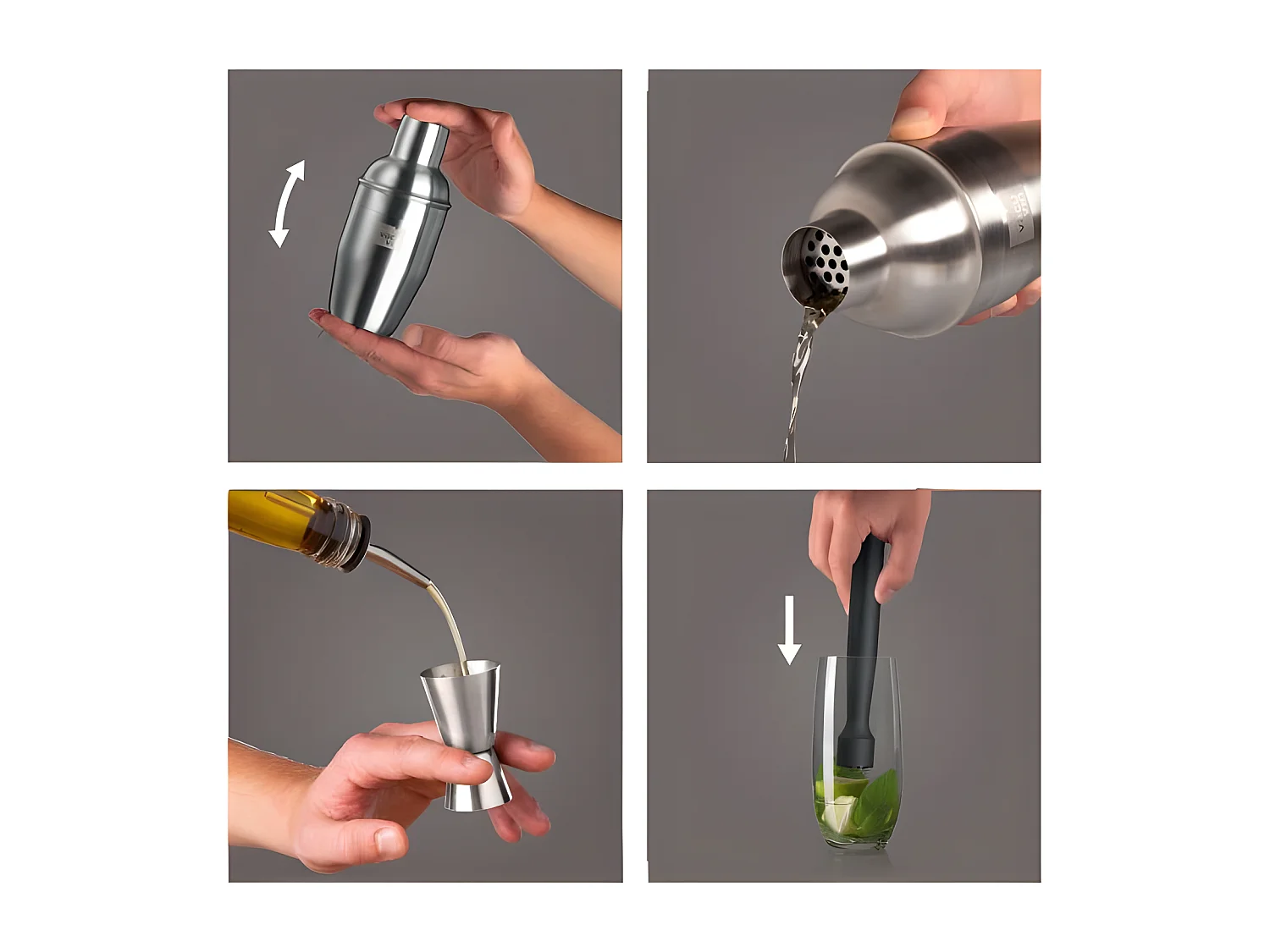 Cocktailset 3-delig Vacuvin - Onmisbare accessoires voor cocktailliefhebbers