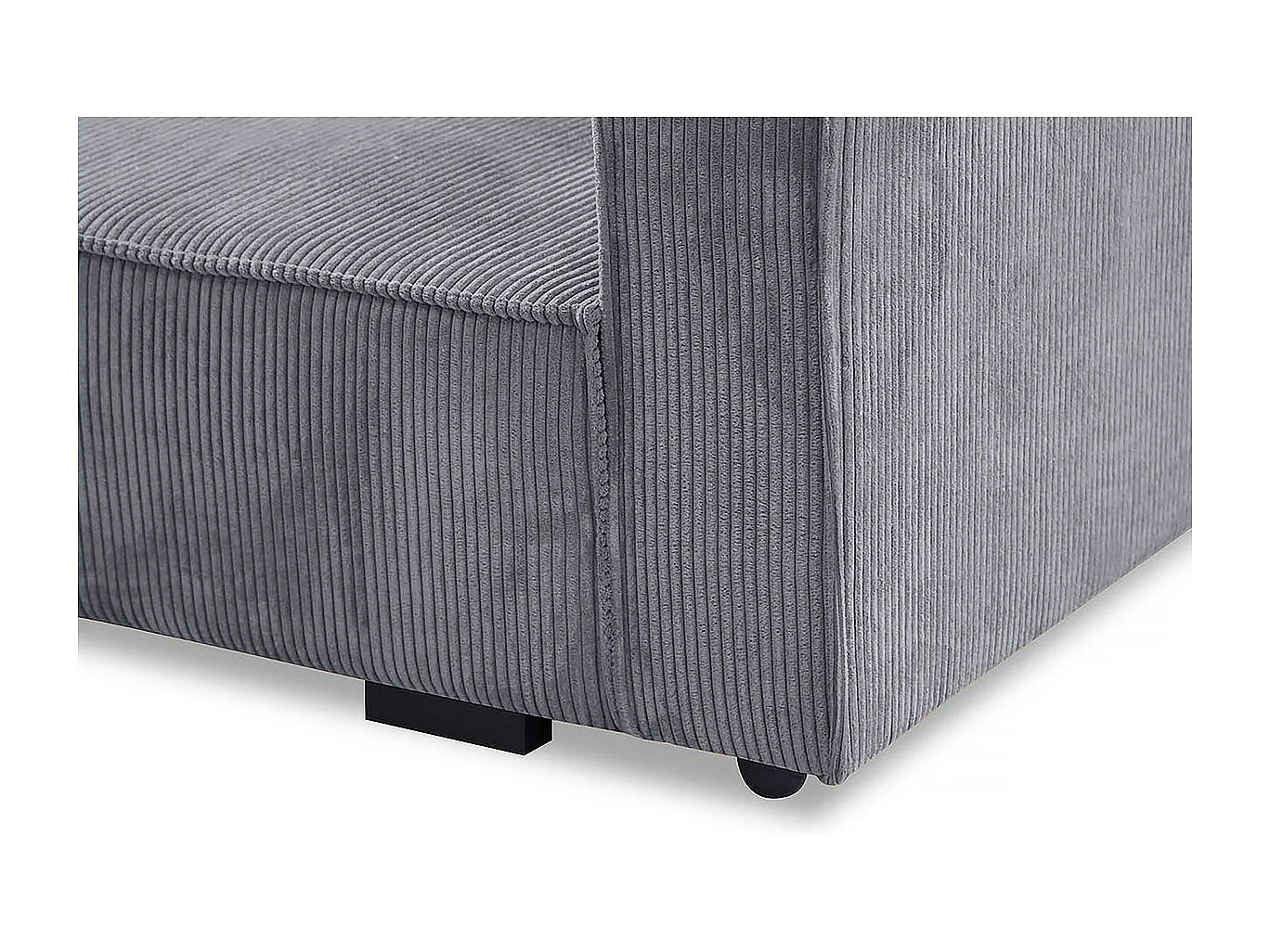 Clivia" corduroy converteerbare fauteuil - Grijs