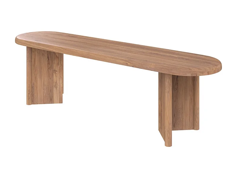 Banc 3 places en bois de teck recyclé 160 cm - Bana