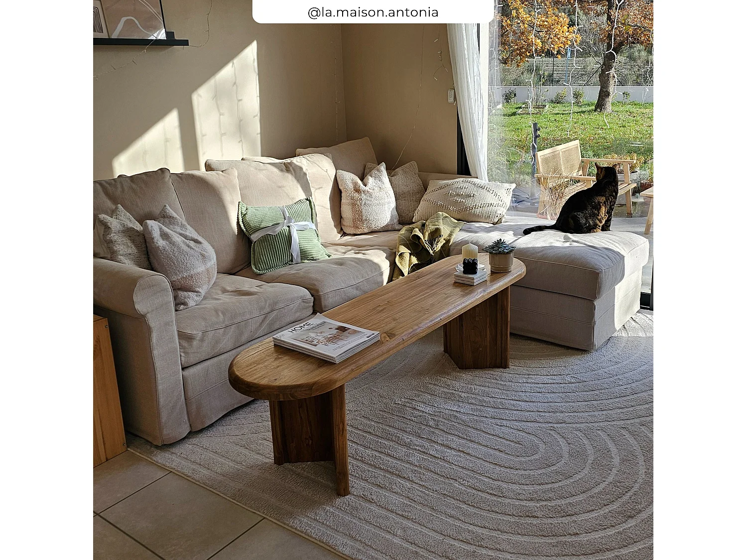 Banc 3 places en bois de teck recyclé 160 cm - Bana