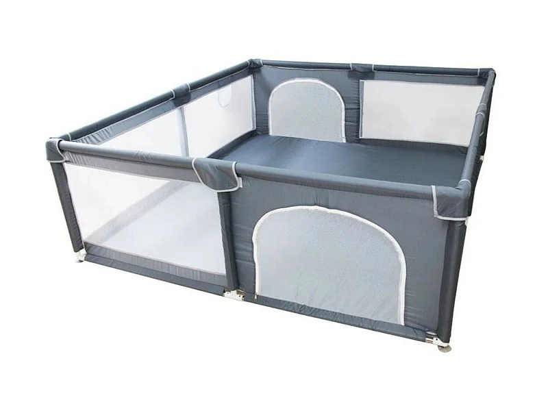 Mini parc de jeux pour bebe 160x200 cm vert avec double entrée