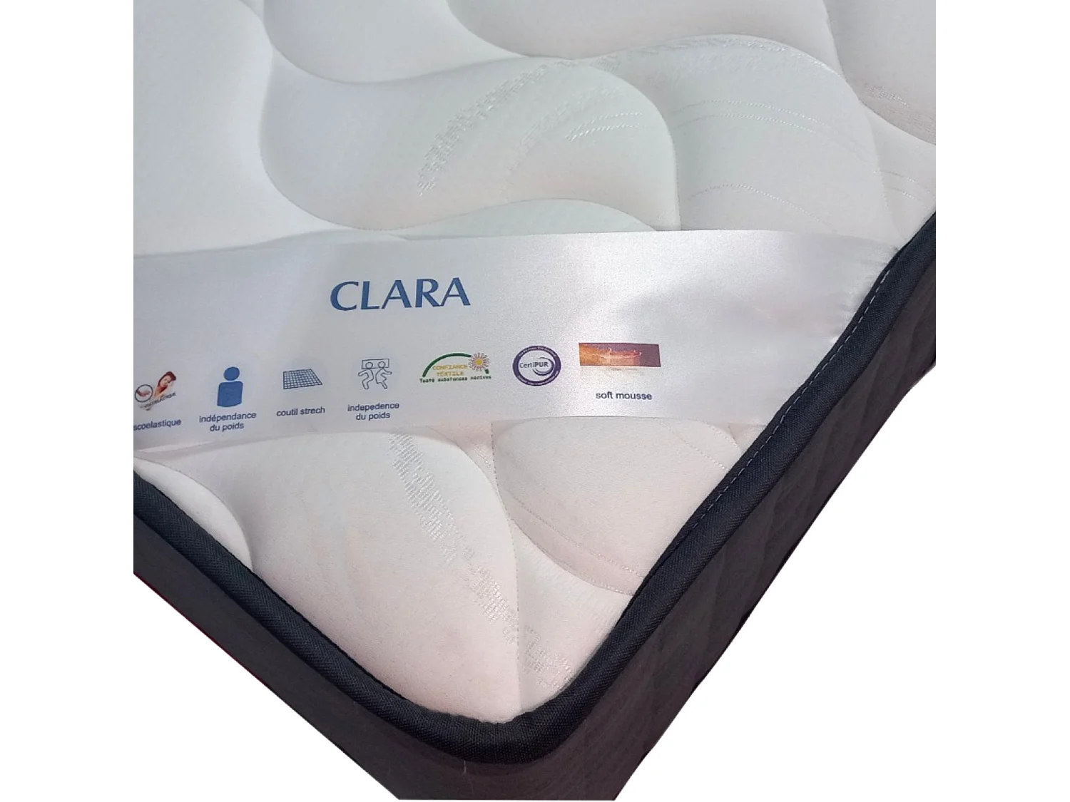 Nuits D'or Matelas 120x190 cm Memoire de Forme 65 kg/m3 - Hauteur 30 cm Tres Ferme - 5 Zones de Confort - ame rembourrag