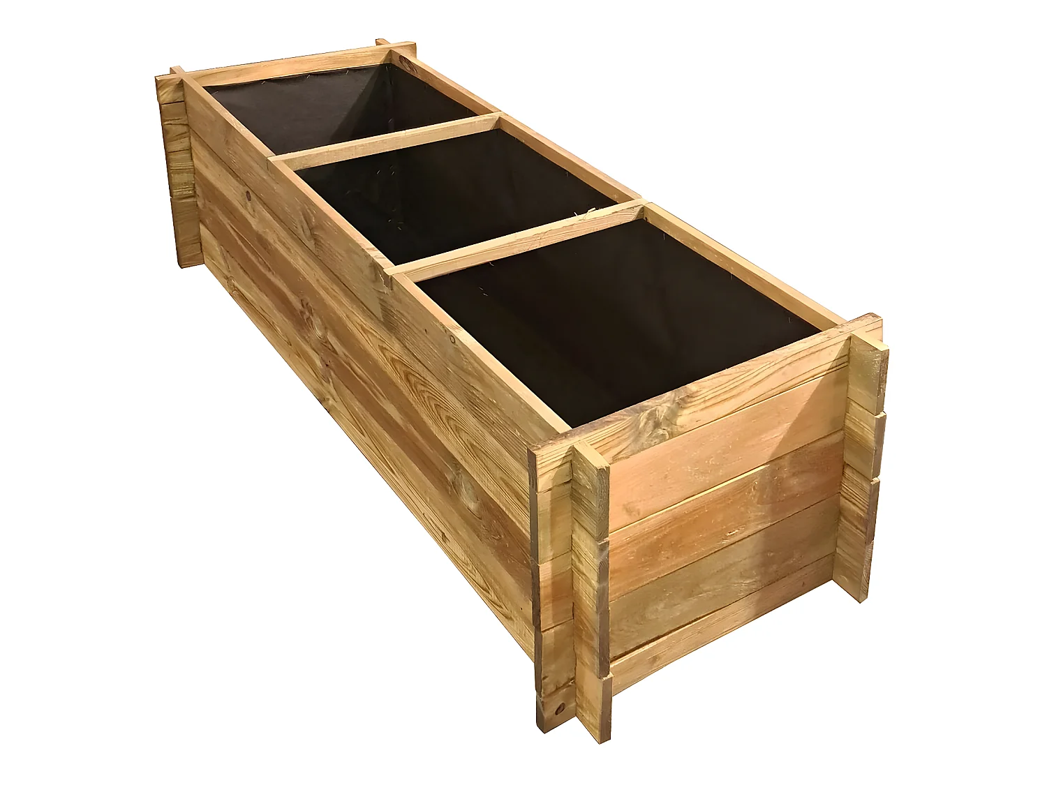 Carré potager en bois "Dhalia" - 140 x 60 x 41 cm