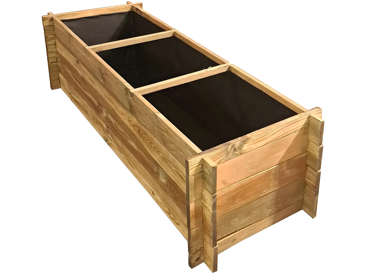 Carré potager en bois "Dhalia" - 140 x 60 x 41 cm