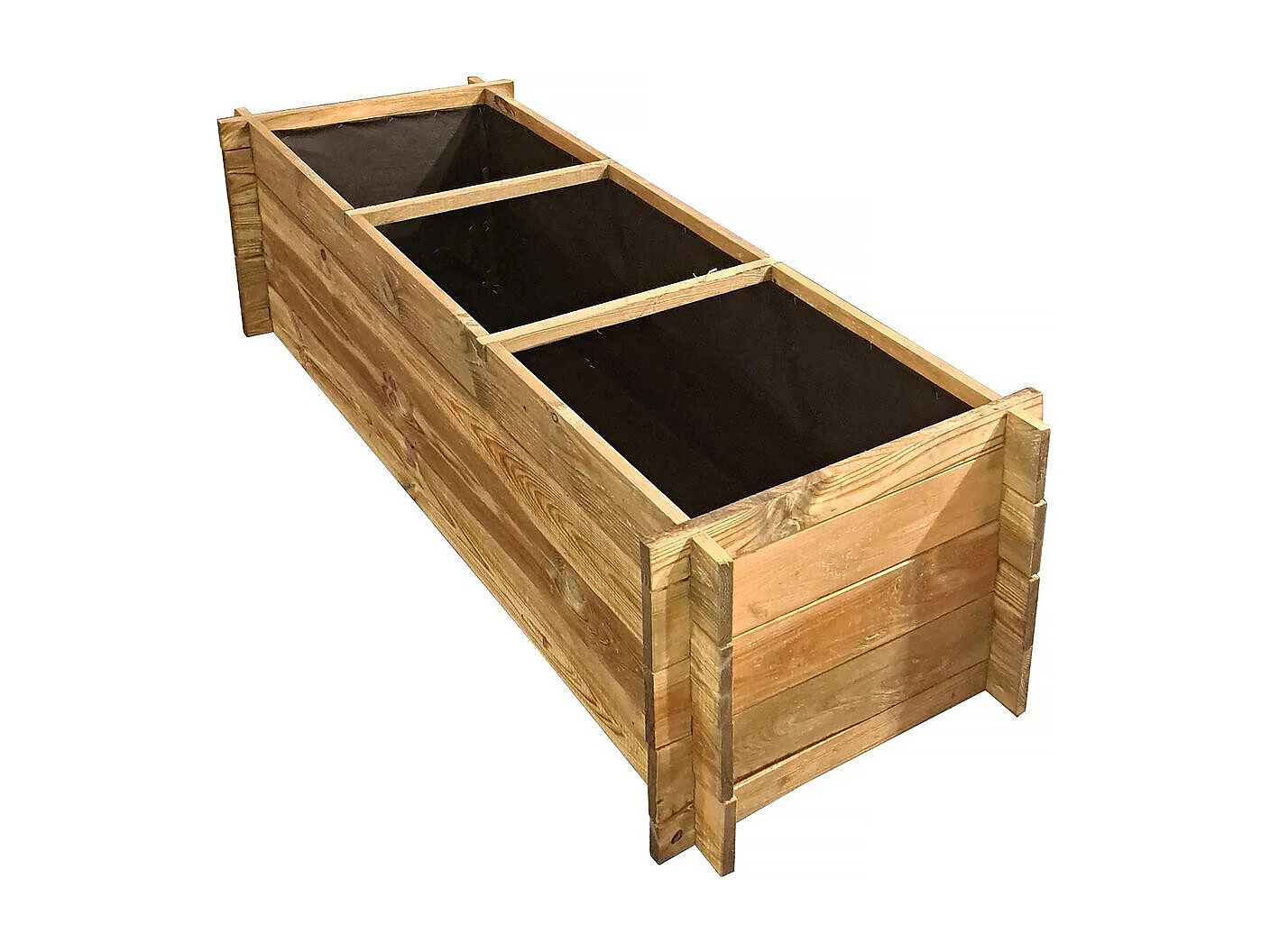 Carré potager en bois "Dhalia" - 140 x 60 x 41 cm