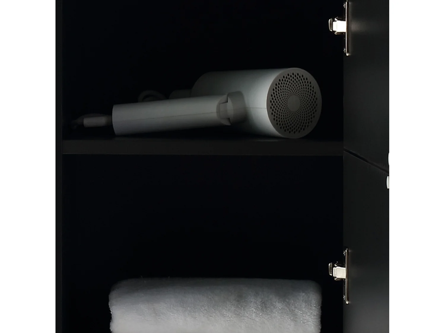 Colonne de salle de bain 160 cm noir Aqualinea