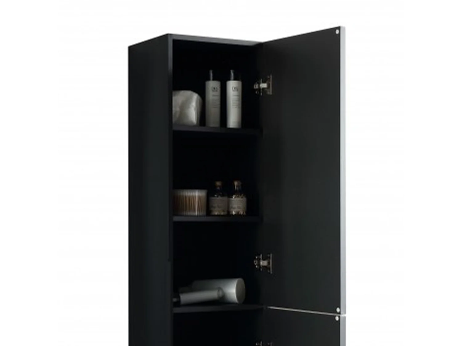 Colonne de salle de bain 160 cm noir Aqualinea