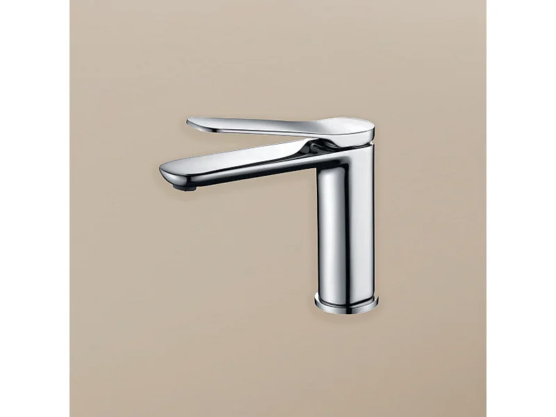 Robinet mitigeur chromé de salle de bain