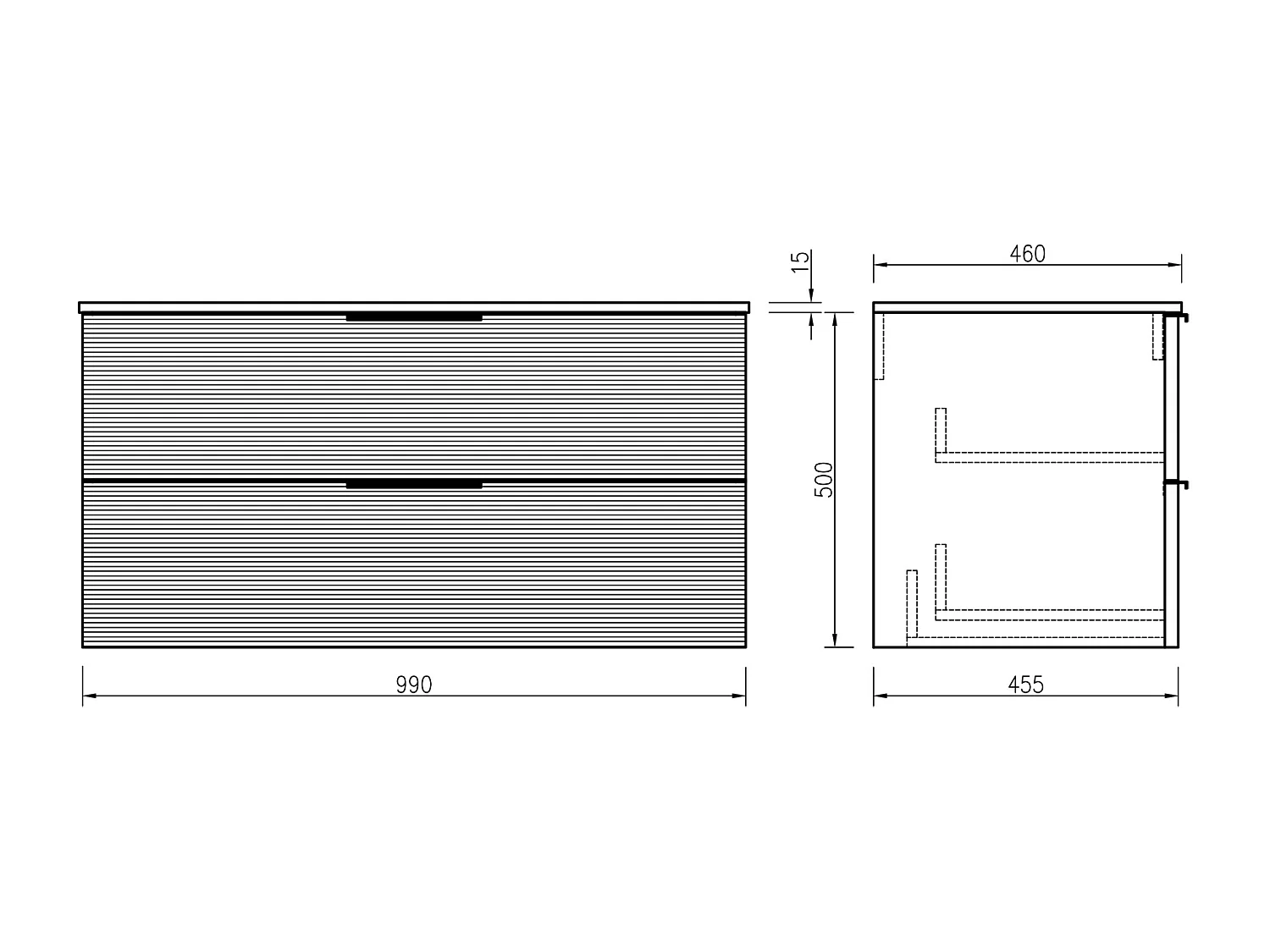 Ensemble salle de bain 100 cm chêne clair Aqualinea