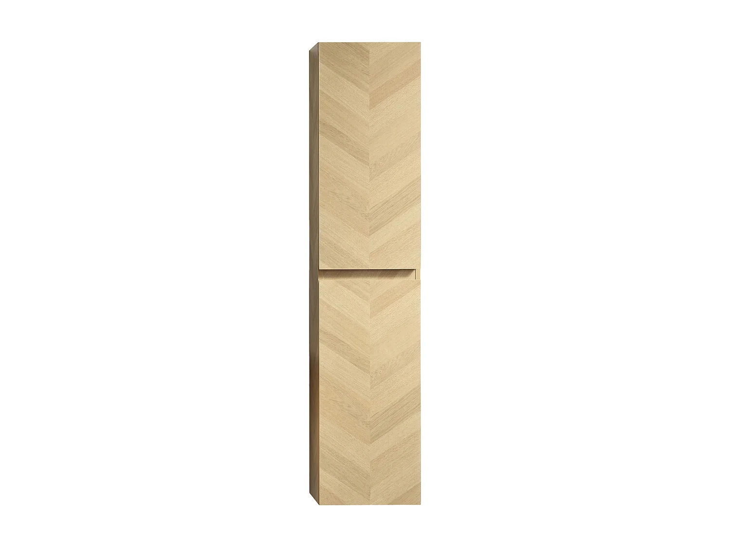 Ensemble salle de bain 120 cm chevron aspect chêne Aquapunto