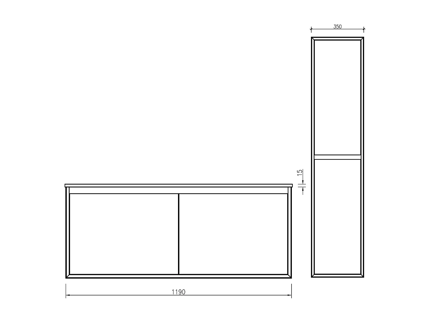 Ensemble salle de bain 120 cm noir effet marbre Aquasasso