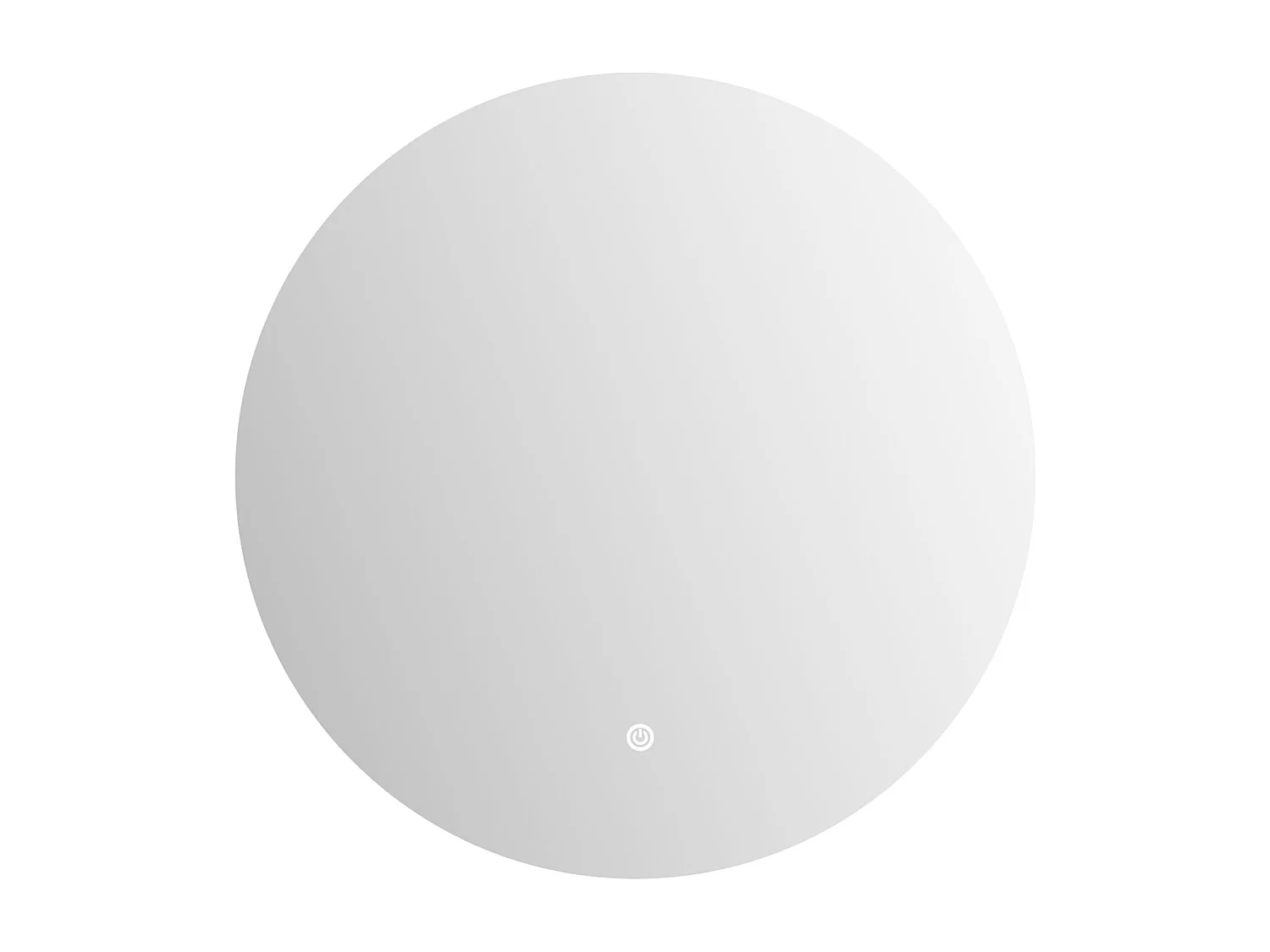 Miroir rond lumineux de salle de bain 80 cm