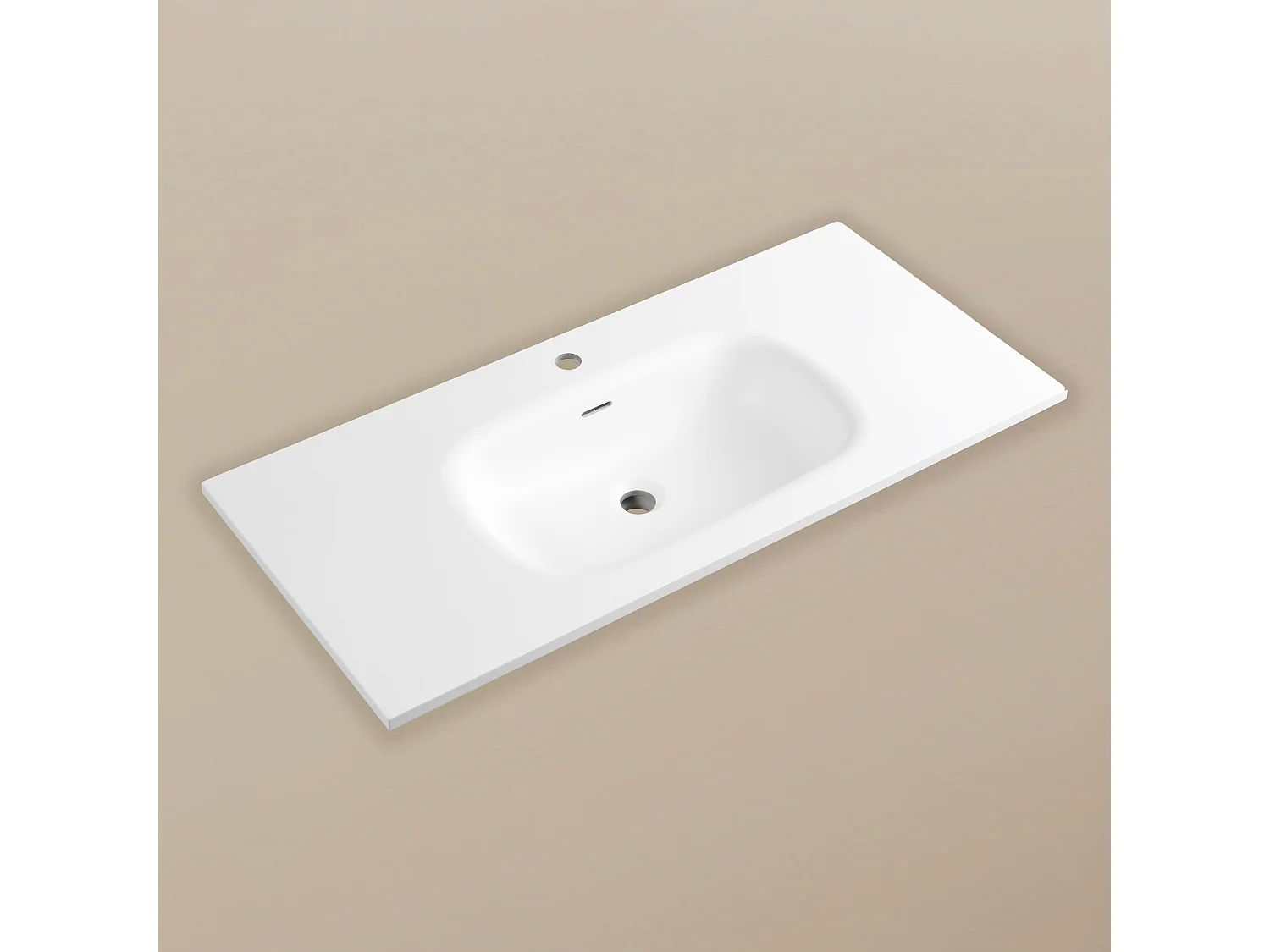 Meuble vasque encastrée 120 cm chêne clair Aqualinea