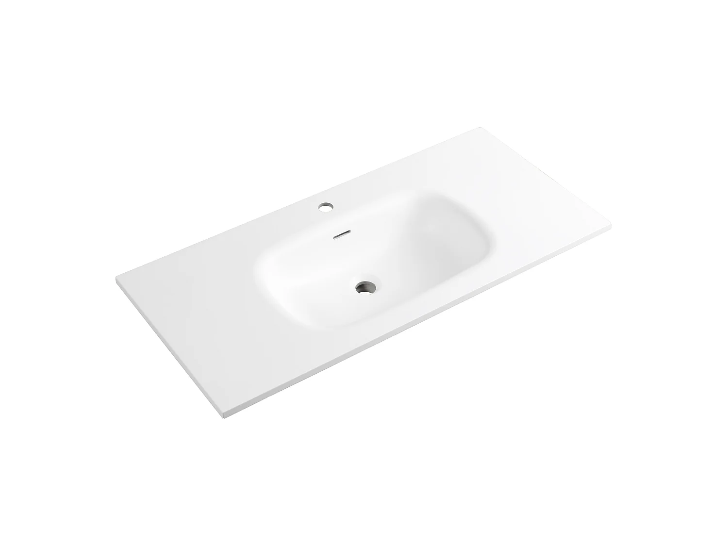Meuble vasque encastrée 120 cm chêne clair Aqualinea