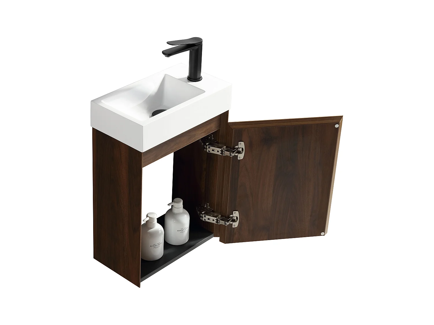 Lave-main 40 cm noyer Aquastretto