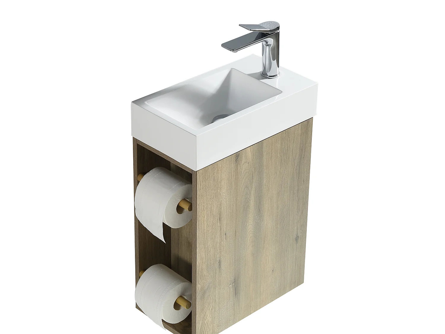 Lave main chêne brun 40 cm Aquaba