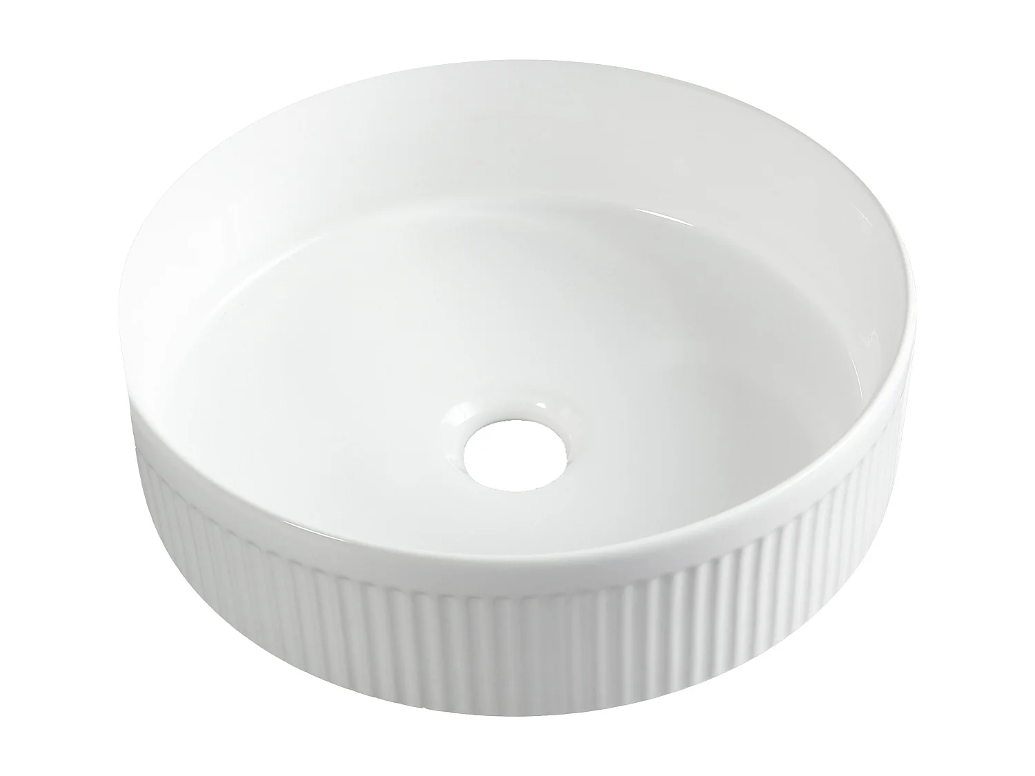 Meuble 100 cm chêne clair Aquagiro avec vasque à poser blanche wave