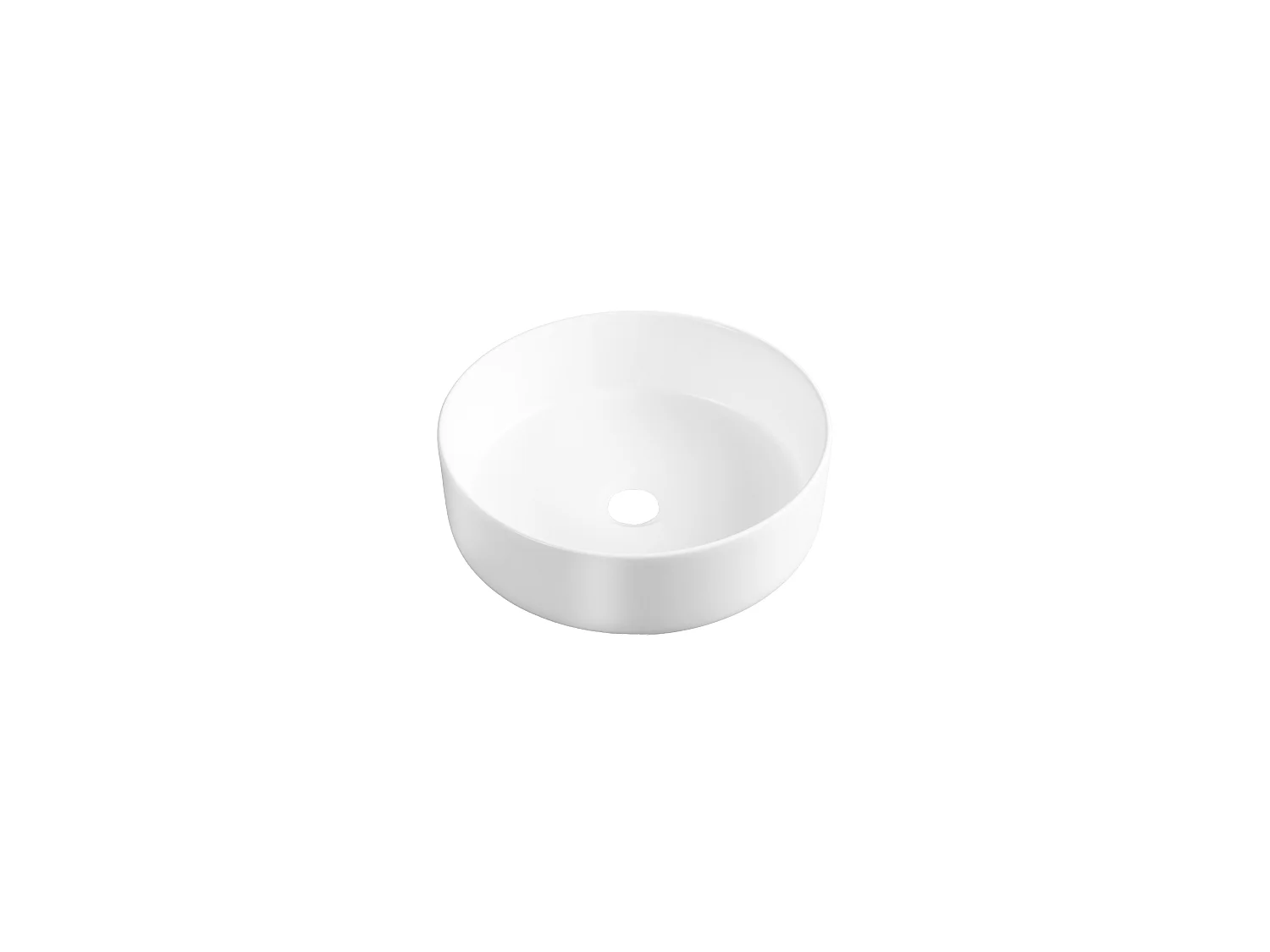 Meuble 120 cm chêne clair Aquagiro avec vasque à poser blanc brillant
