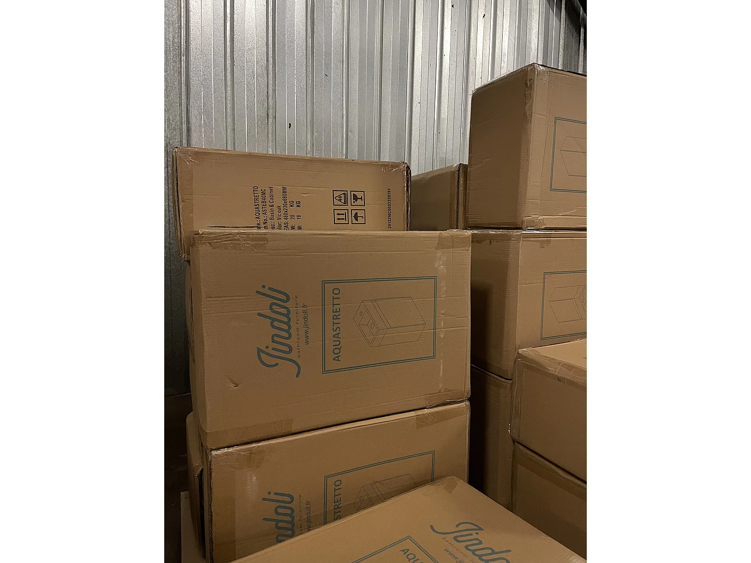 Lave main 40 cm chêne brun vieilli Aqualegno