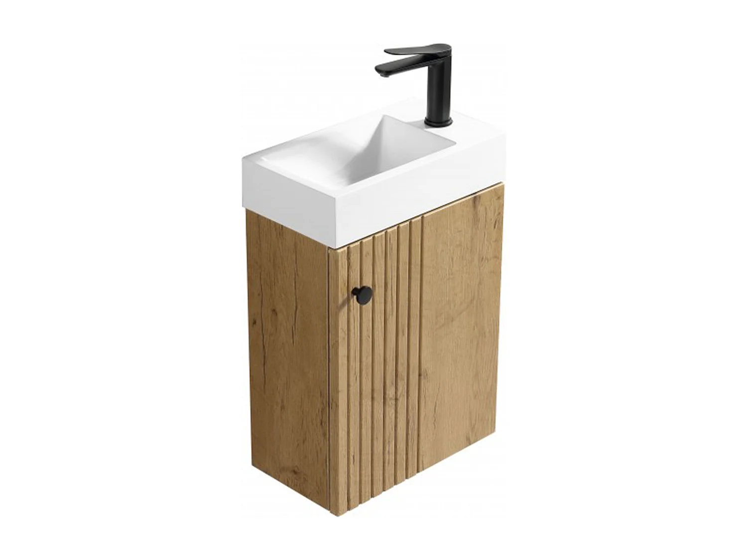 Lave main 40 cm effet chêne vieilli Aquapicolo