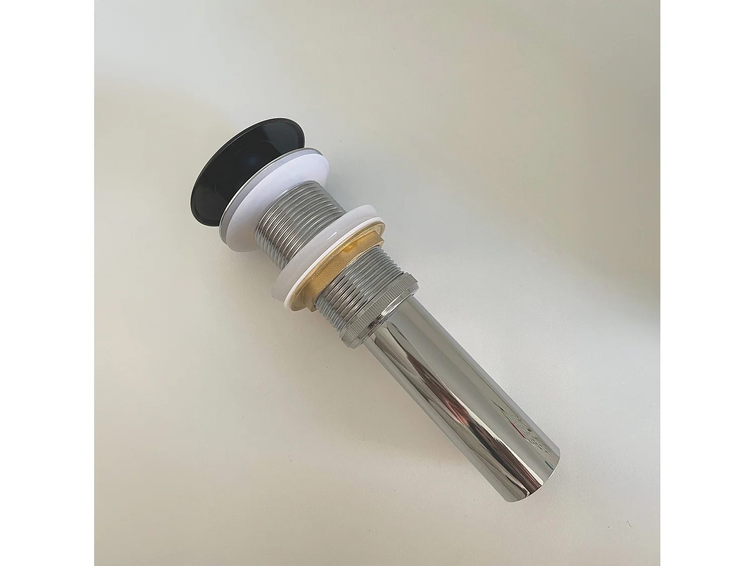 Bonde up noire pour vasque à poser finition noire